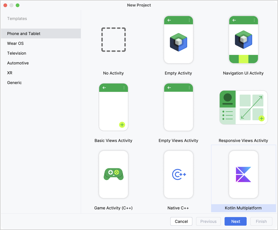 Android Studio 中新建项目的第一步