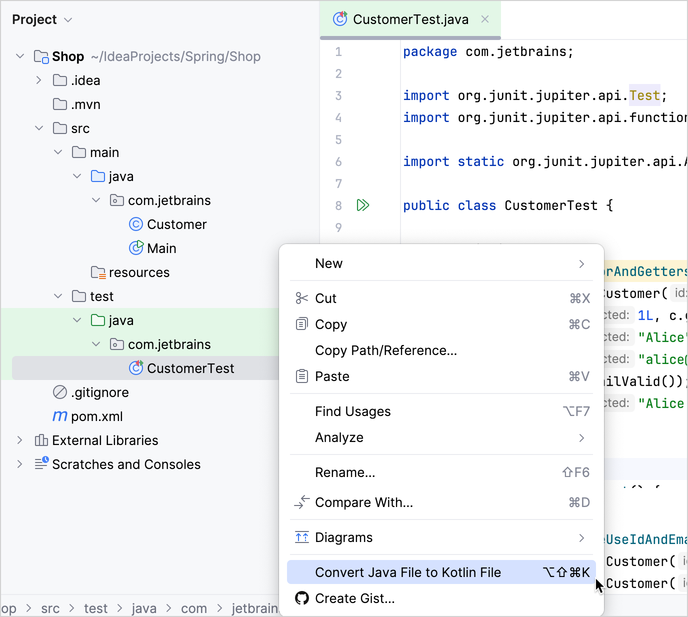 将 Java 转换为 Kotlin