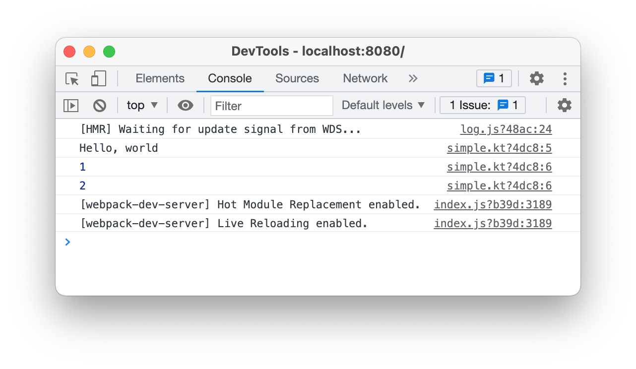 Chrome DevTools 控制台