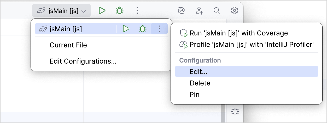 编辑 Gradle 运行配置