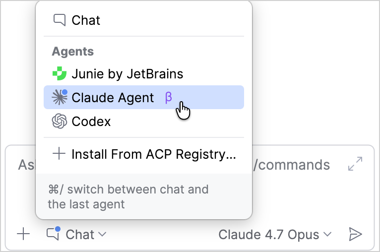 选择 Claude Agent