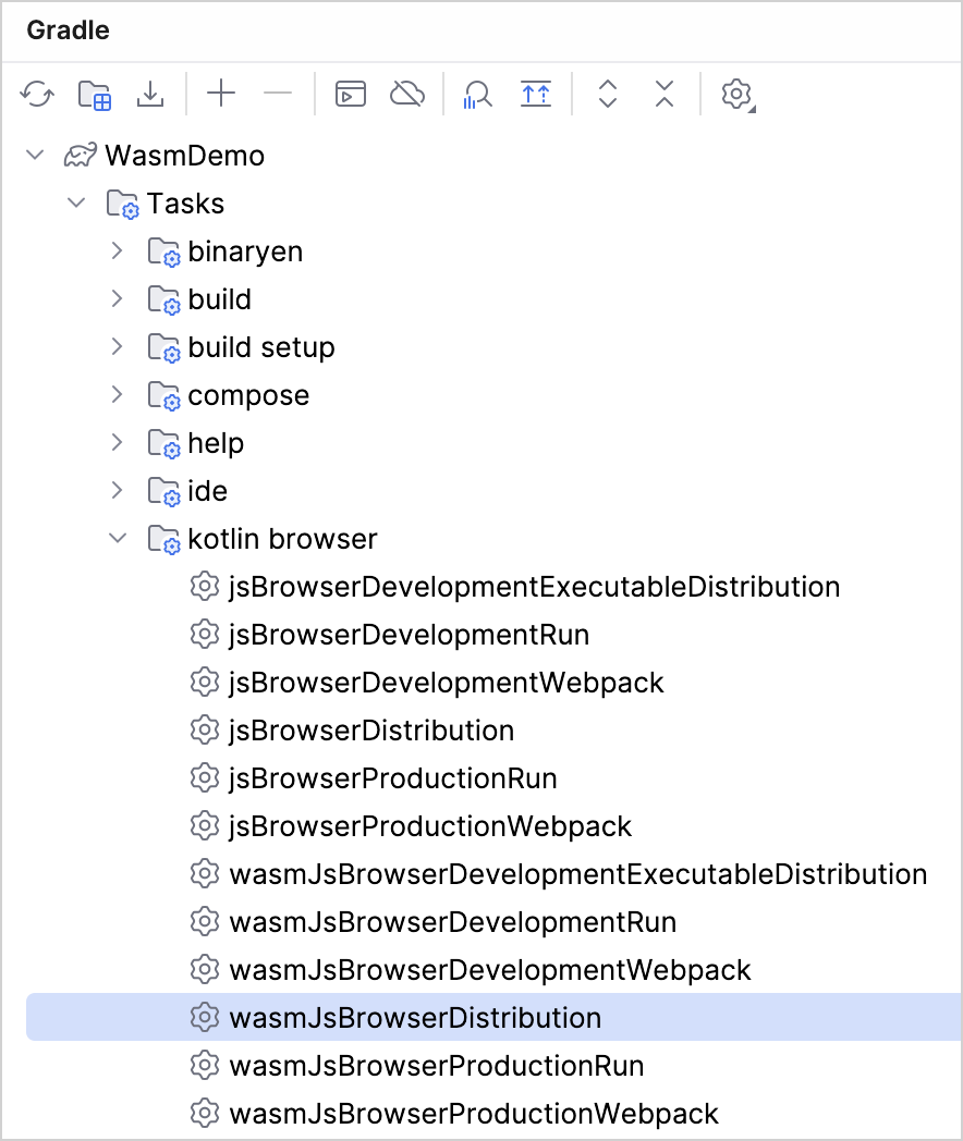 运行 Gradle 任务